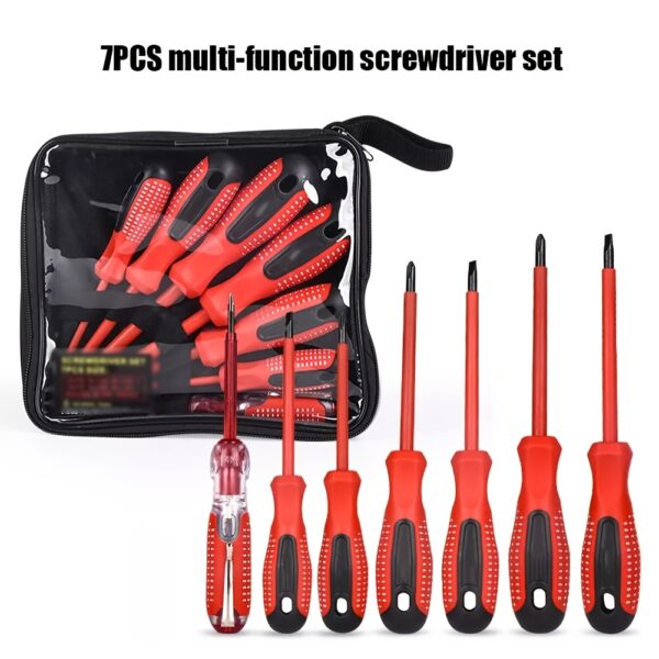 7pcs/set Multifunctional Electronic Screwdriver Mobile Phone Kit Automotive Precision Repair Tool Set Black Watch Mobile Phone Disassembly Repair Screwdriver Tool