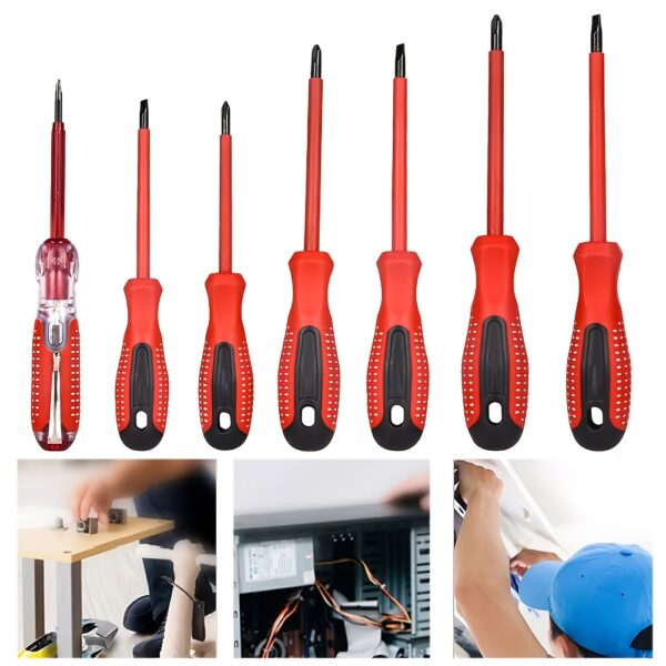 7pcs/set Multifunctional Electronic Screwdriver Mobile Phone Kit Automotive Precision Repair Tool Set Black Watch Mobile Phone Disassembly Repair Screwdriver Tool - Image 4