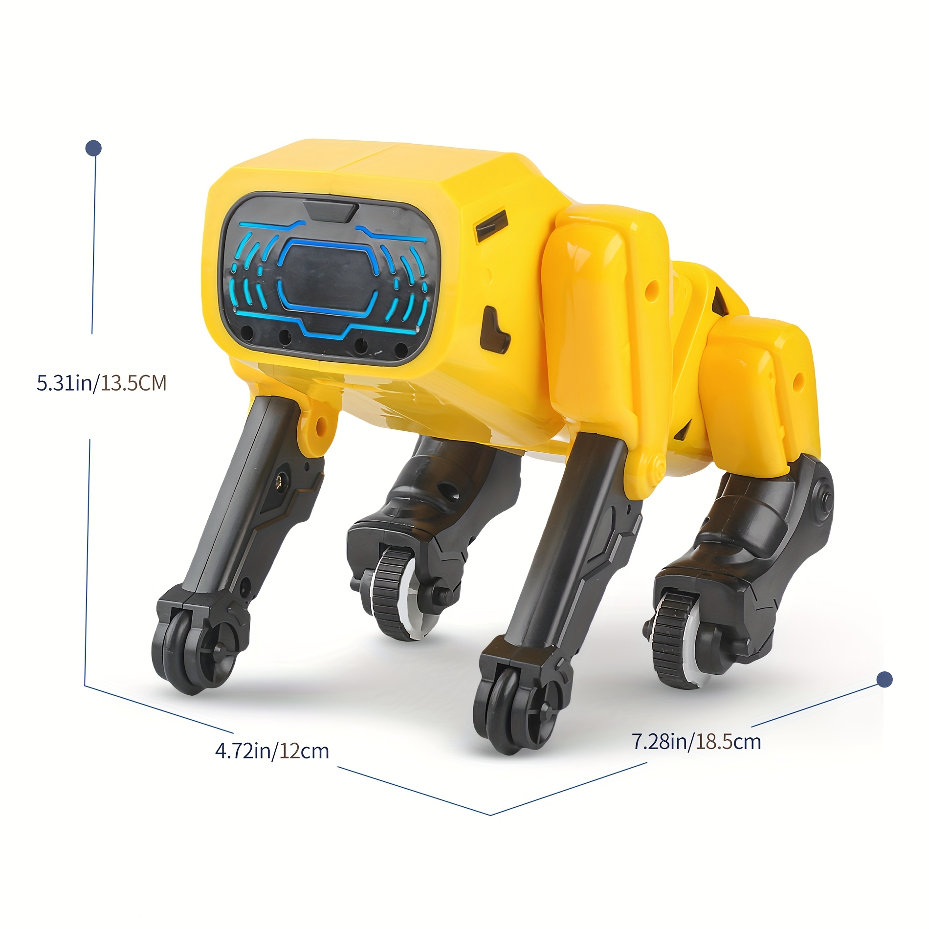 companion interactive gesture controlled robot dog Color : Yellow-Electric Mechanical Dog